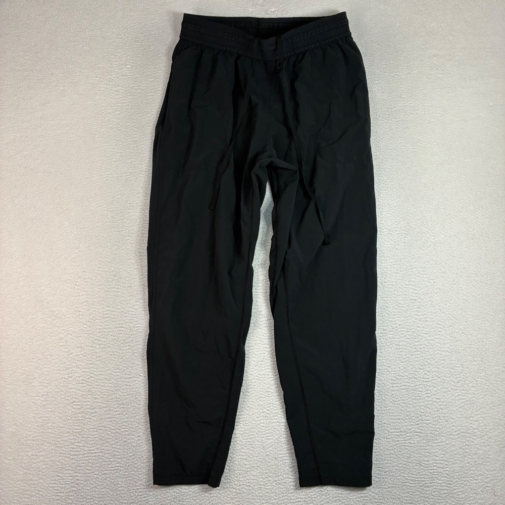 Nike Flex Yoga Pants Men M Black Dri Fit Tapered Stretch Drawstring DD2120-010